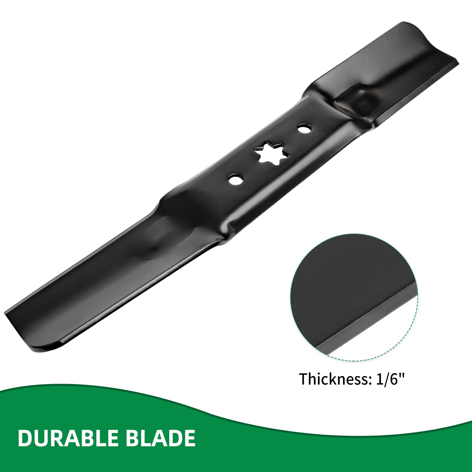 942-05052A Cuchillas de cortacésped de elevación media, 742-05052A, cuchillas 2 en 1 compatibles con cortacéspedes MTD/Cub Ca det/Troy-Bilt de 50 pulgadas, apto para cortacéspedes S50 XT1 GT50