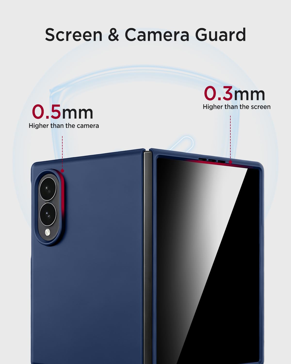 Miimall Custodia protettiva anti-spia per Samsung Galaxy Z Fold 8 Slim per Mag Safe [schermo privacy integrato in vetro temperato] forte magnete di grado militare robusta custodia protettiva rigida