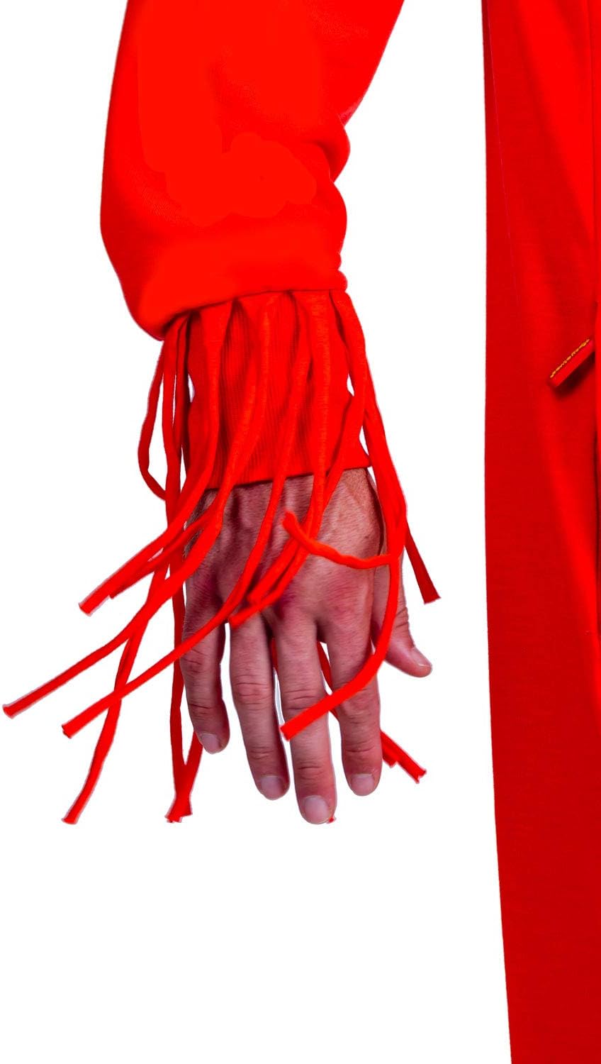 Tipsy Elves Funny Halloween Costume Red and Yellow Waving Tube Man Inflatable-inspired Jumpsuit for Men - Image 6