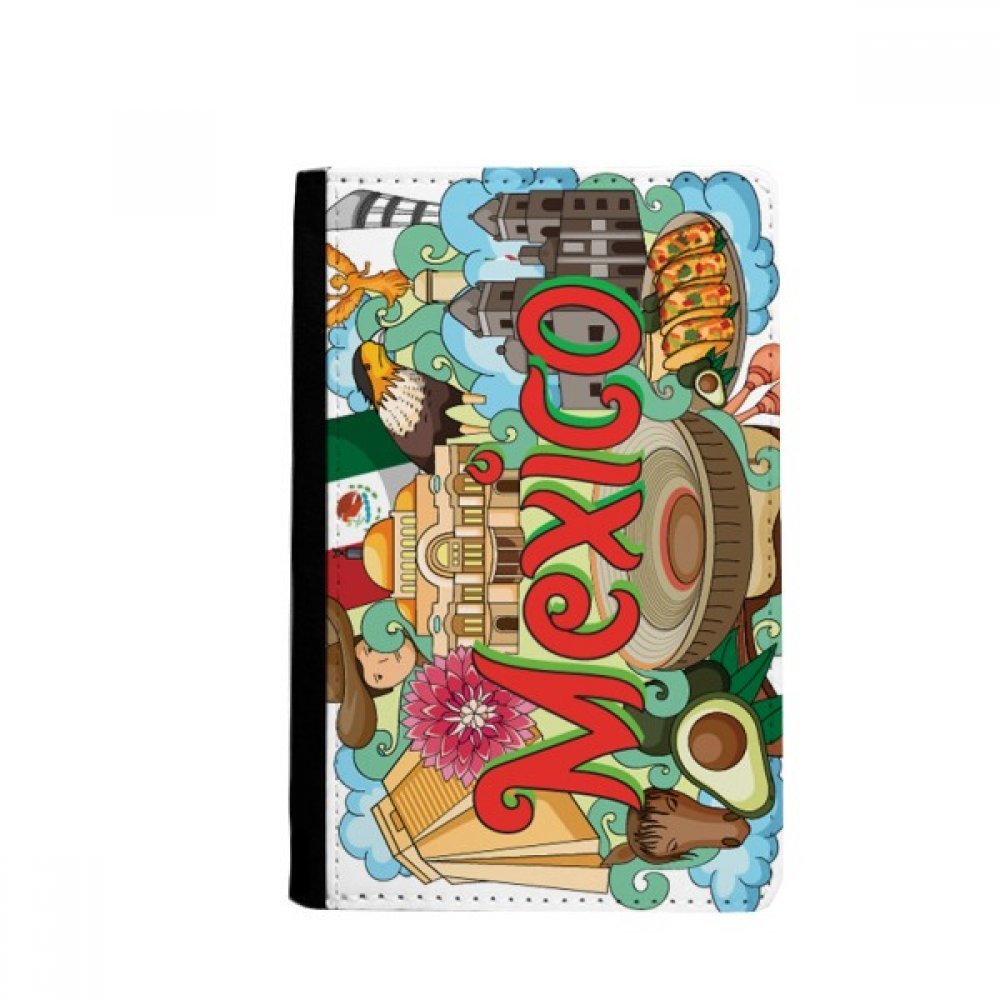 DIYthinker Teotihuacan Sintagma Mexico Graffiti Passport Holder Notecase Burse Wallet Cover Card Purse