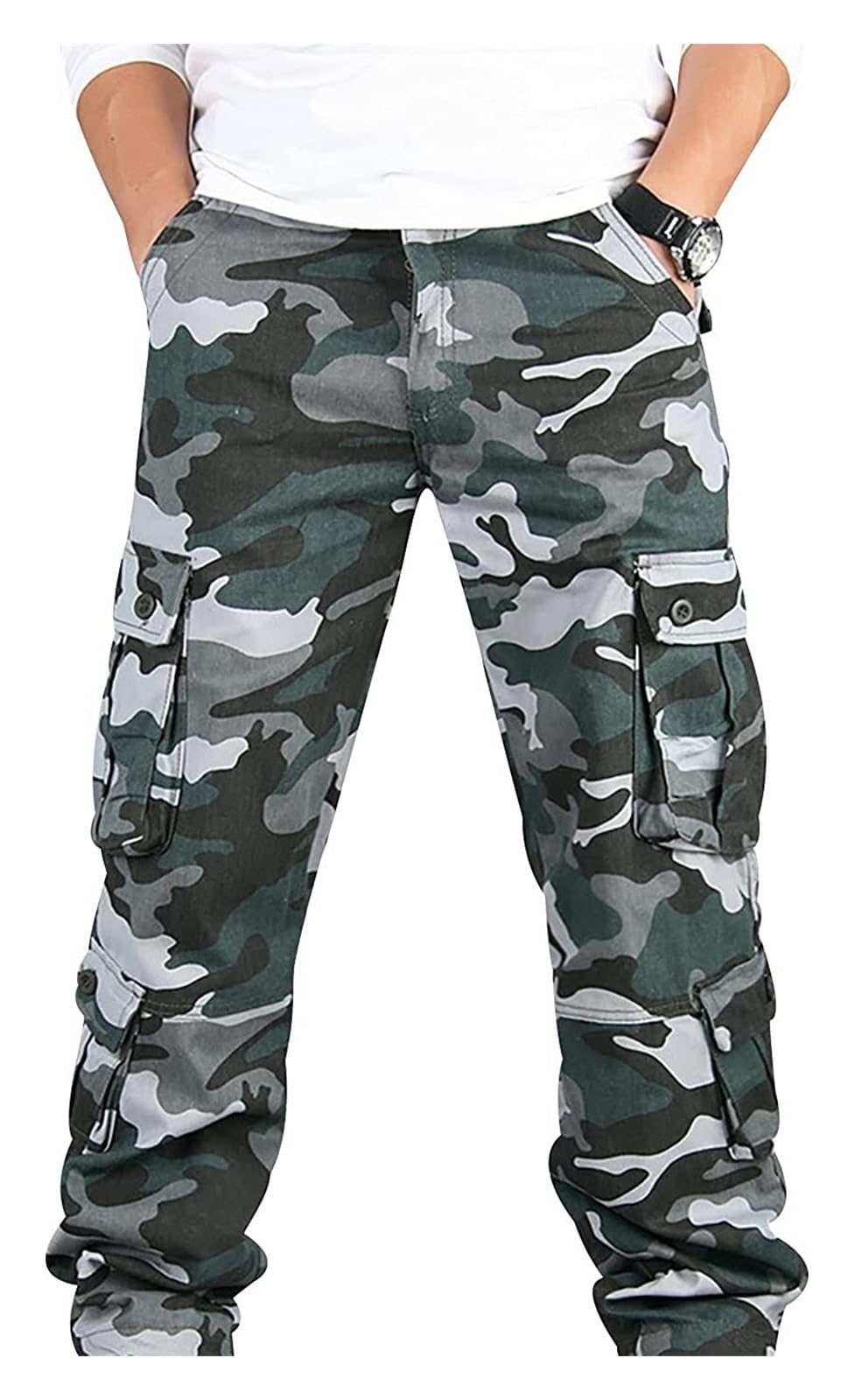 Spodnie taktyczne na co dzień dla mężczyzn outdoorowe spodnie cargo wiele kieszeni, S-7XL, spodnie do biegania męskie spodnie sportowe męskie spodnie dresowe bawełniane spodnie dresowe z gumką