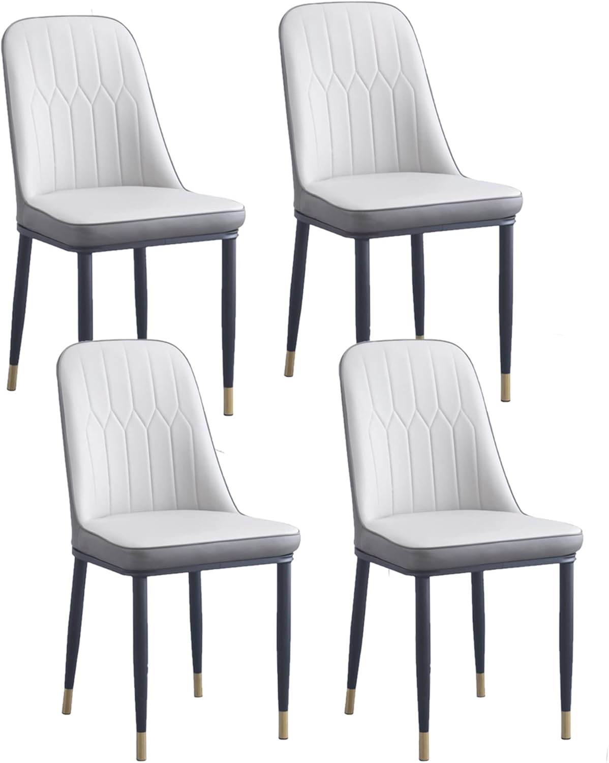 Dining Chairs Set of 4, PU Upholstered Kitchen Side Chair