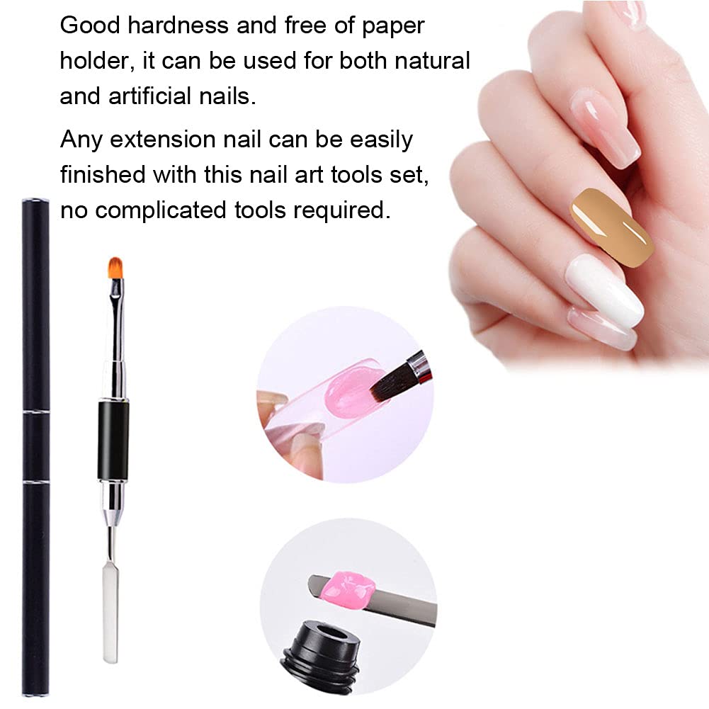 Set di strumenti per nail art con lampada essiccatrice, colla per extension e gel modellante; kit completo per manicure su unghie naturali o artificiali, incluso lima arcobaleno e (Rosa)