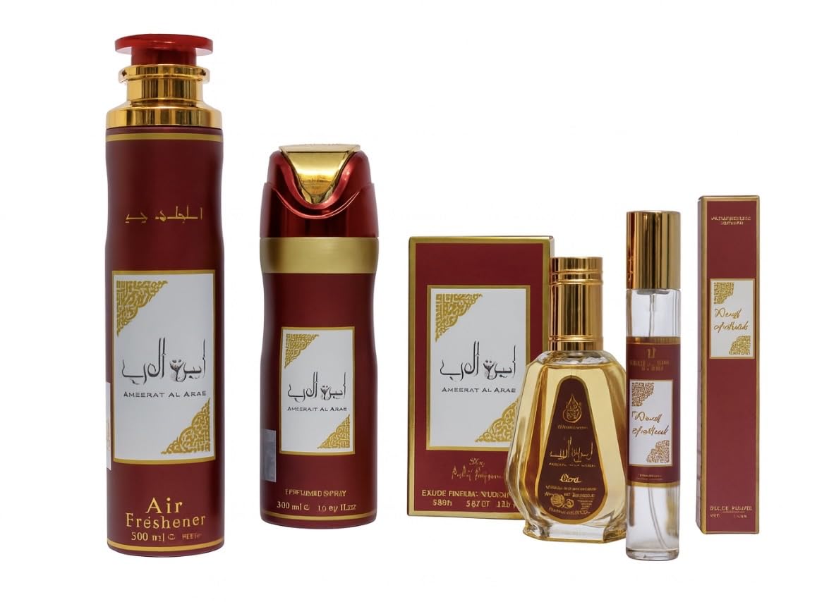 Perfume de Mujer Arabe, Ambientadores de Hogar, Desodorante, Set de Perfume Arabe, Coleccion, Desodorante, Set de Viaje, Caja de Regalo