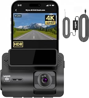 Wyve® i440 4K Dashcam,WiFi, Mic,Free Parking Kit,2.0" IPS Display,App,G-Sensor, Emergency Recording, Novatek High Performa Price In India