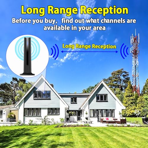 Image of Digital TV Antenna for Smart TV Indoor,TV Antenna with 3M Stick Base | Support 4K 1080p&Long Range Reception,HDTV Antenna for Local Channels,Easy Installation Antenna For TV without Cable