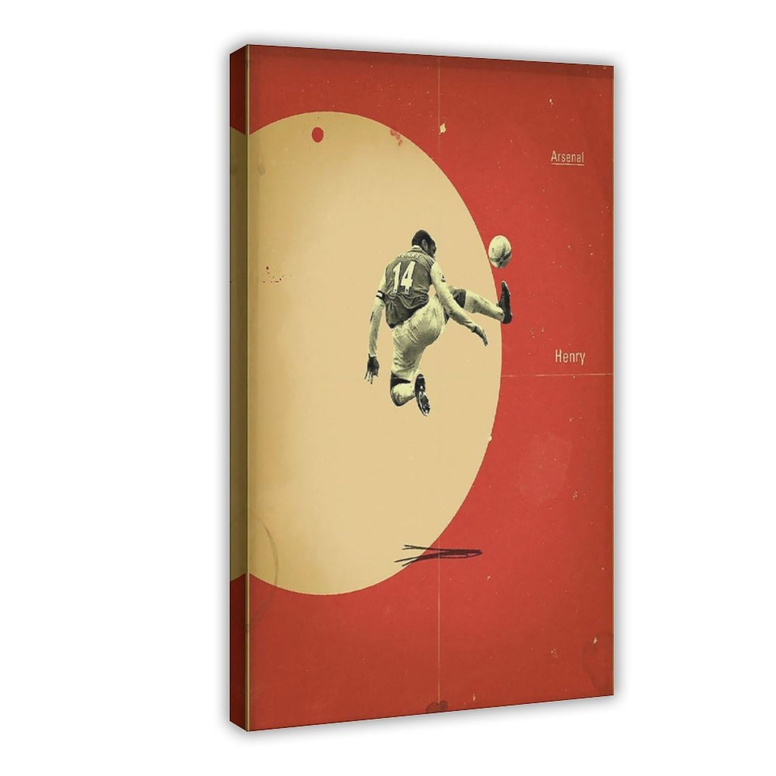 Ncudank Thierry Henry Arsenal Poster Canvas Poster Bedroom Decor Landscape Office Room Decor Gift 16X24inch(40X60cm)
