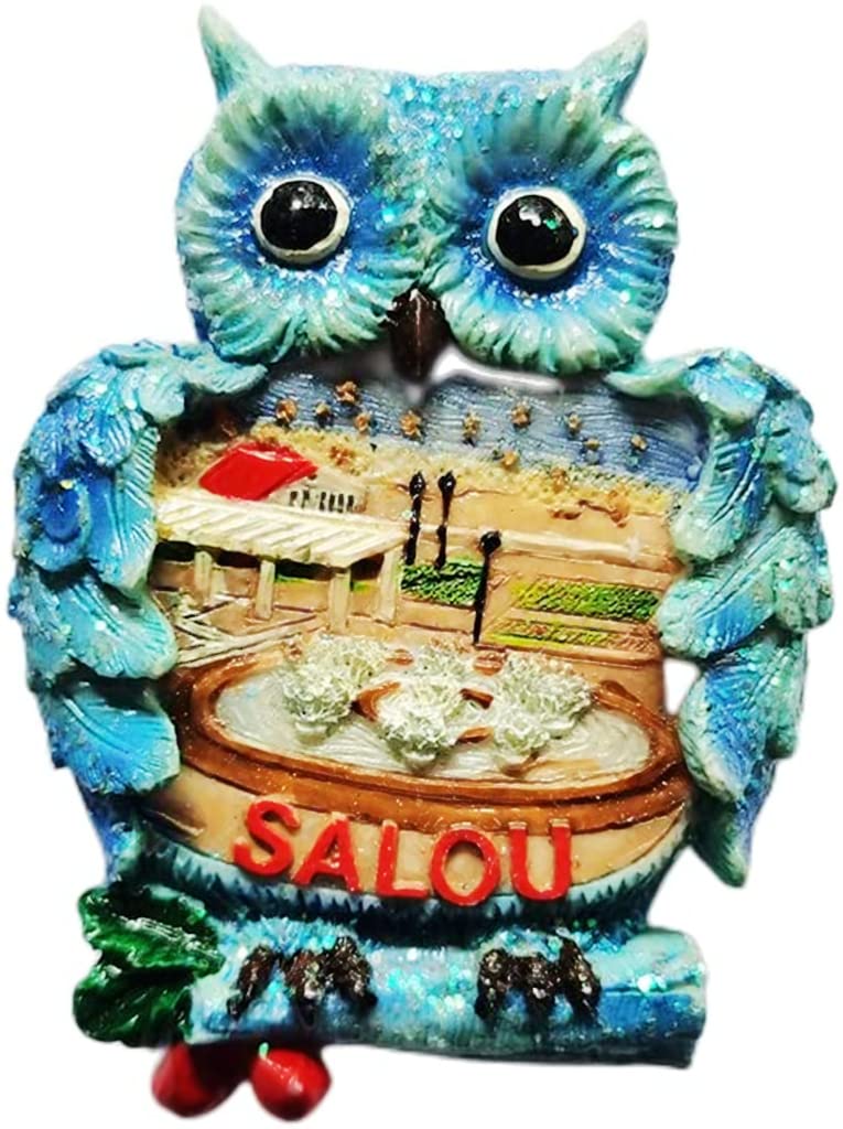Salou Spain Owl-Shaped Salou Fridge Magnet Refrigerator Magnet Decoration Magnet Sticker Souvenir Resin Crafts