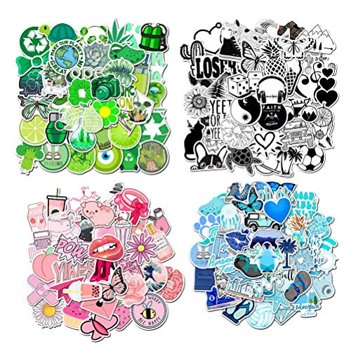 Fantye 200Pcs Cartoon Laptop Stickers, Vsco Vinyl Stickers Waterproof Vinyl Stickers Decals Water Bottle Trendy Stickers for car Skateboard Suitcase
