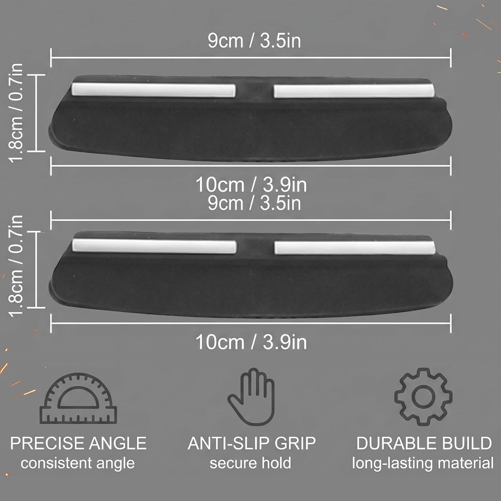 Rguide D'Affûtage,2 Pcs Guide D'Angle Affutage Outils pour Affûtage,Support D'Affûtage et Un Guide D'Angle à 15° pour Pierres à Aiguiser