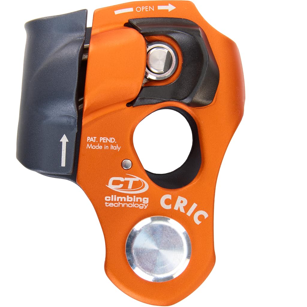 CLIMBING TECHNOLOGY Cric-Anthracite/Orange, Accessorio assicurativo Unisex-Adulto, Multicolore (Multicolore), Taglia Unica