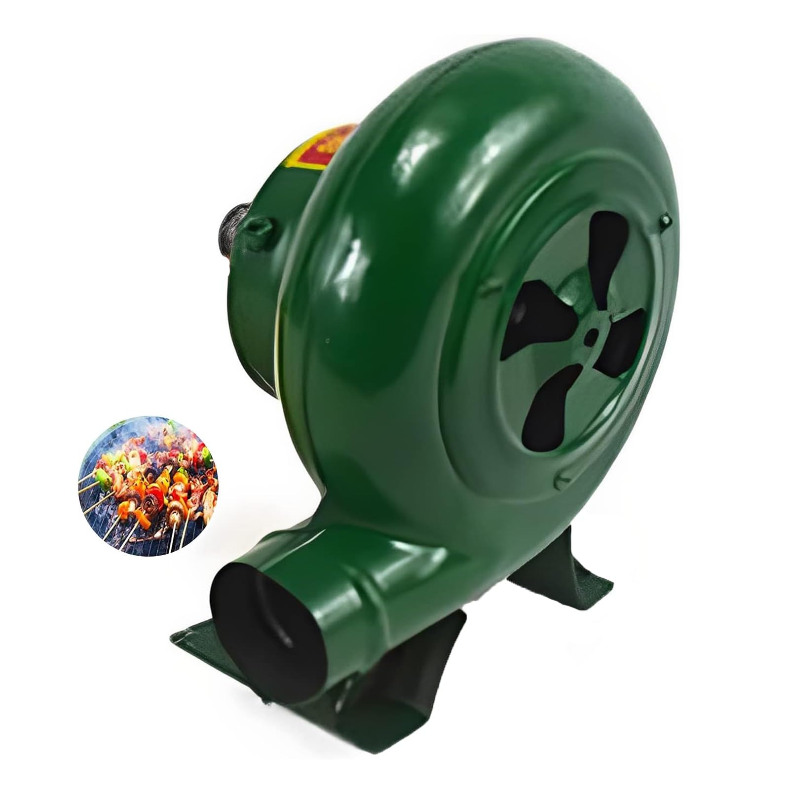 Iron Gear Wentylator ręczny do popcornu, korba ręczna, dmuchawa kuźnicza do grilla lub węgla, dmuchawa do grilla, rozrusznika ognia, dmuchawa do gotowania na zewnątrz, 350 W