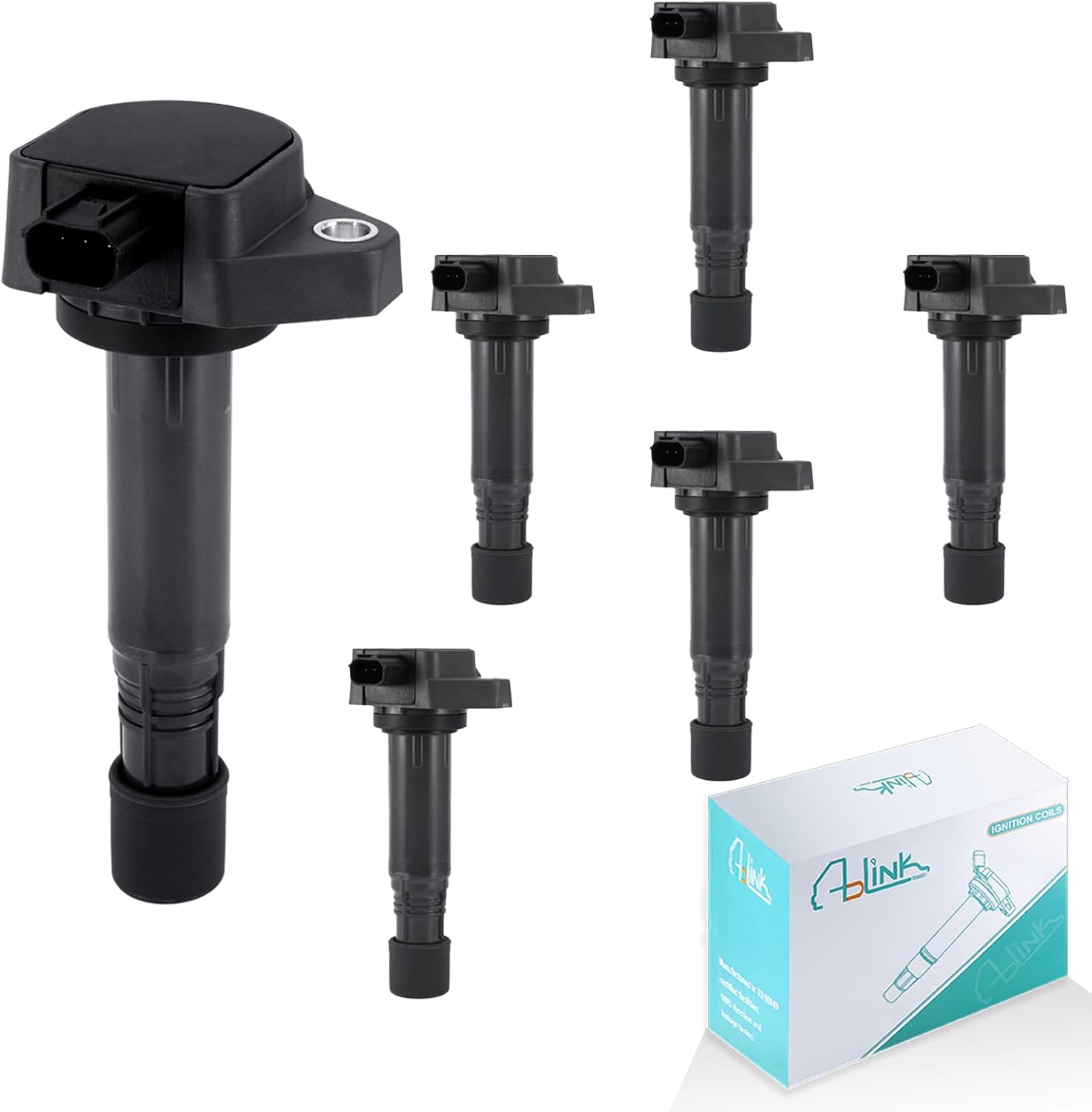 6PCS UF624 Ignition Coil Pack 3.5L 3.7L For Honda Odyssey 2008-2016,Accord 2008-2012,Crosstour 2010-2012,Pilot Ridgeline 2009-2014,for Acura MDX ZDX 2010-2013,RDX 2013-2015,RL TL 2009-2012