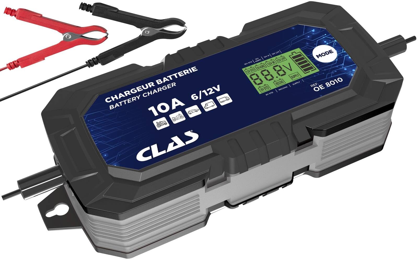 Chargeur de Batterie 10A - OE 8010 - CLAS Equipements