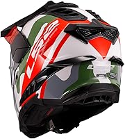 Vista 2 de Casco LS2 Explorer Adventure CamoX Blanco Rojo