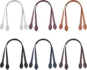 Asas De Piel Sintética Para Bolsos - Pack 2 Piezas De 60 Cm, Ajustables Con Broches, Ideal Para Reparar O Hacer Bolsos