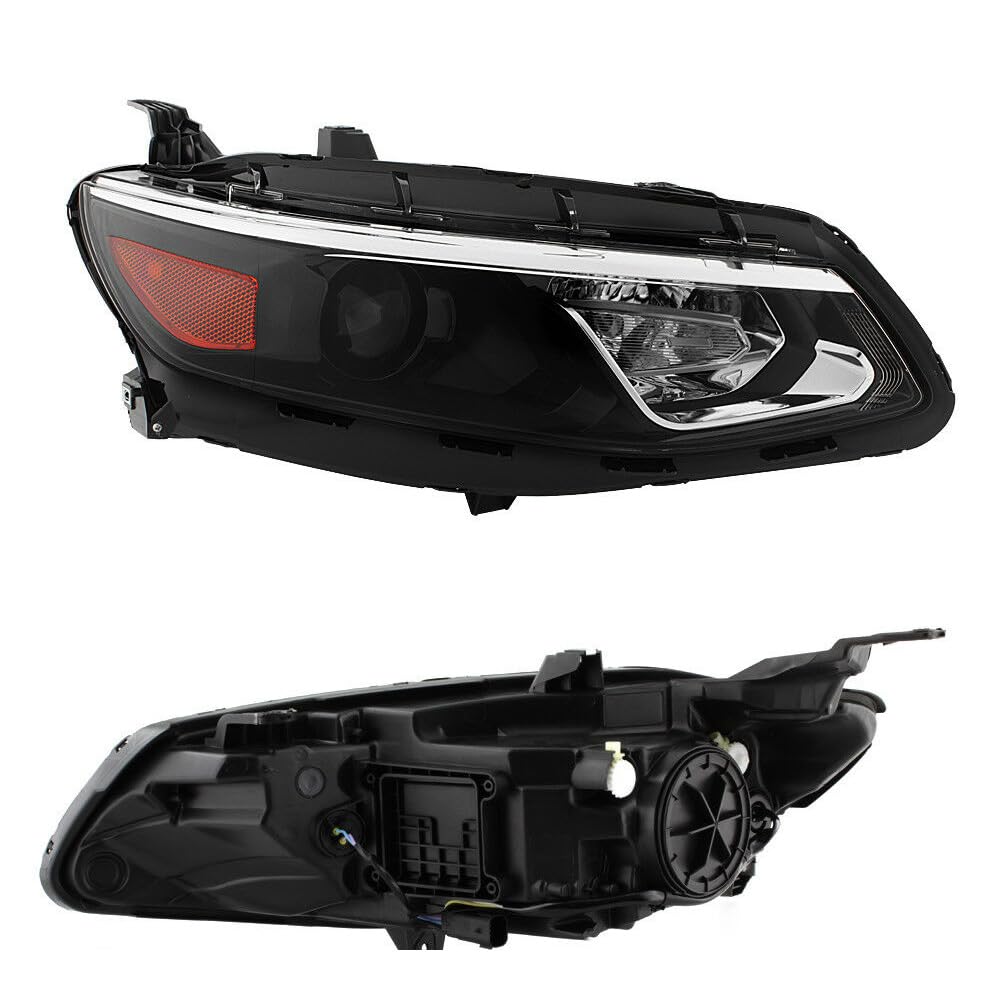 GUOHOQIX Headlight Right Passenger Side Shine Chrome Plated Housing Projector - for Chevy for Malibu L/LS/LT/Premier 2016-2018 125-8418