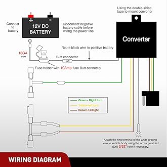 Nilight 4 Pin Trailer Wiring Harness Kit 56468 Vehicle Standard 4 Way Connector Custom for 2021 2022 2023 2024 Ford Bronco with LED taillights Simple Fit Tow Hitch