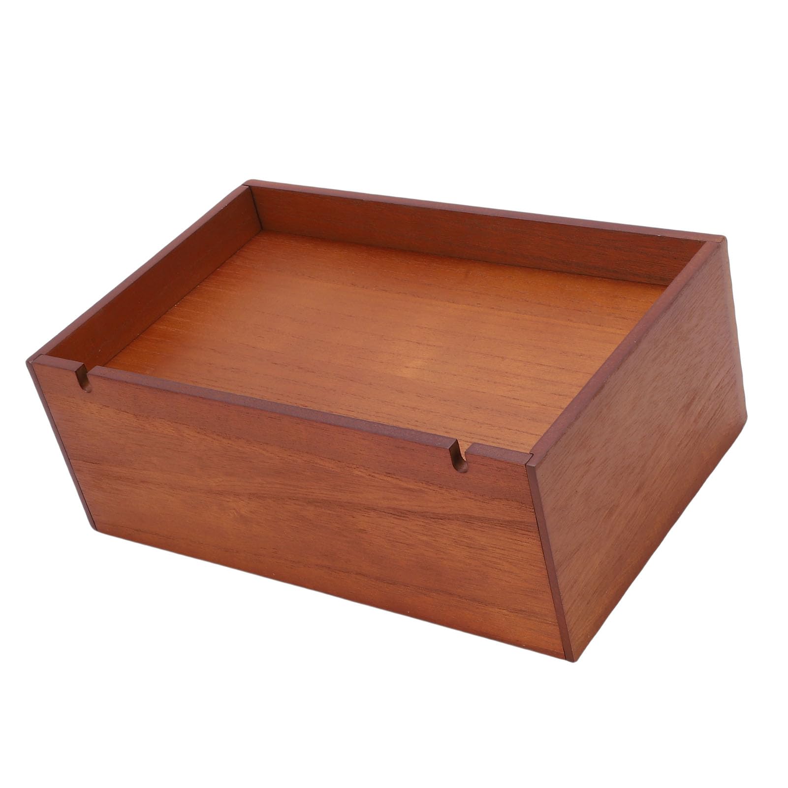 Drewniany Organizer na herbatę, 8 Przegródek, z Mosiężnym (BROWN)