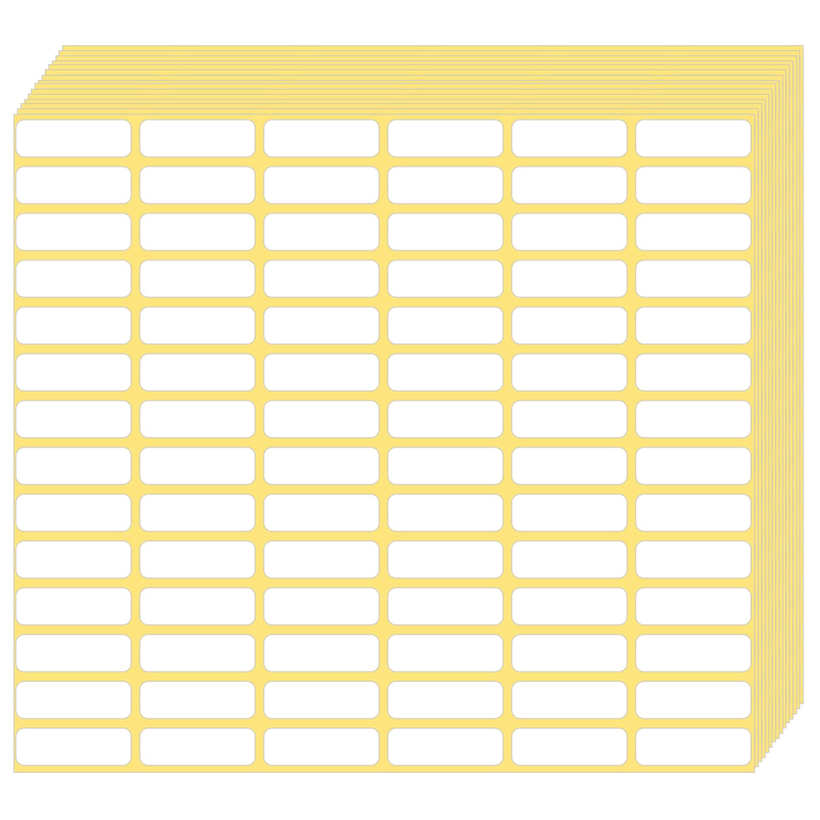 1680Pcs Small Labels Stickers, 10x20mm Matte White Small Sticker Labels Multi-Use Removable Blank Price Label Waterproof No Residue for Office, Home, Supermarket
