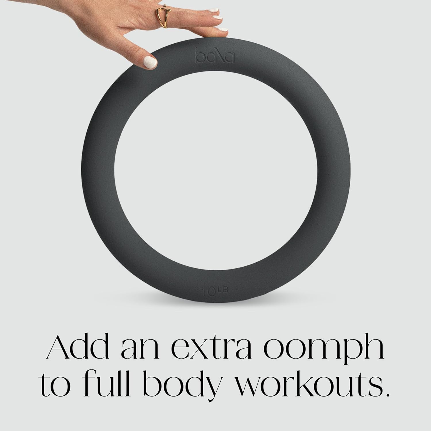 Bala Power Ring, 2-in-1 Kettlebell & Dumbbell, 10lb - Full Body Home Gym Workout Equipment for Strength Training, HIIT, Pilates, & Aerobics Exercises - Fitness Equipment for Working Out - Image 5