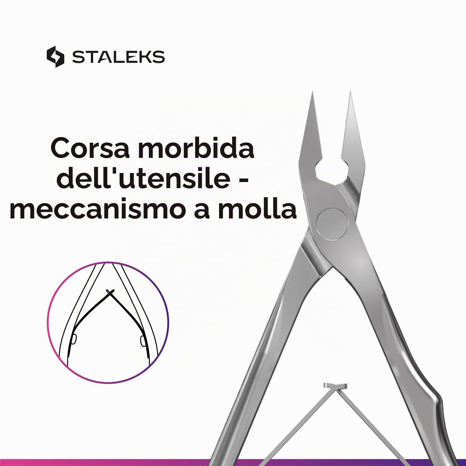 Pinza per cuticole STALEKS (lunghezza 12 mm) NE-61-12