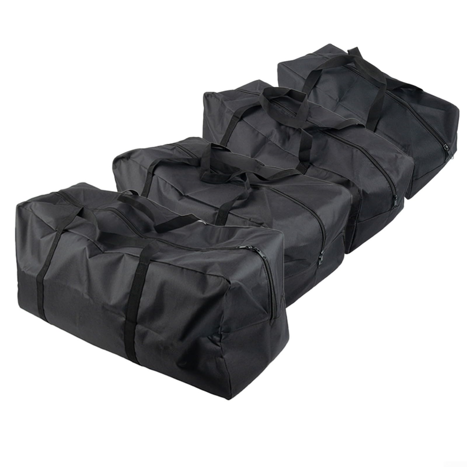 EXTRWORY Bolsa de gimnasio de gran capacidad 600D Oxford resistente a la lluvia tienda de campaña paquete de equipaje para camping, senderismo, fitness, viajes, fin de semana, escapada, escuela, negro — view 4