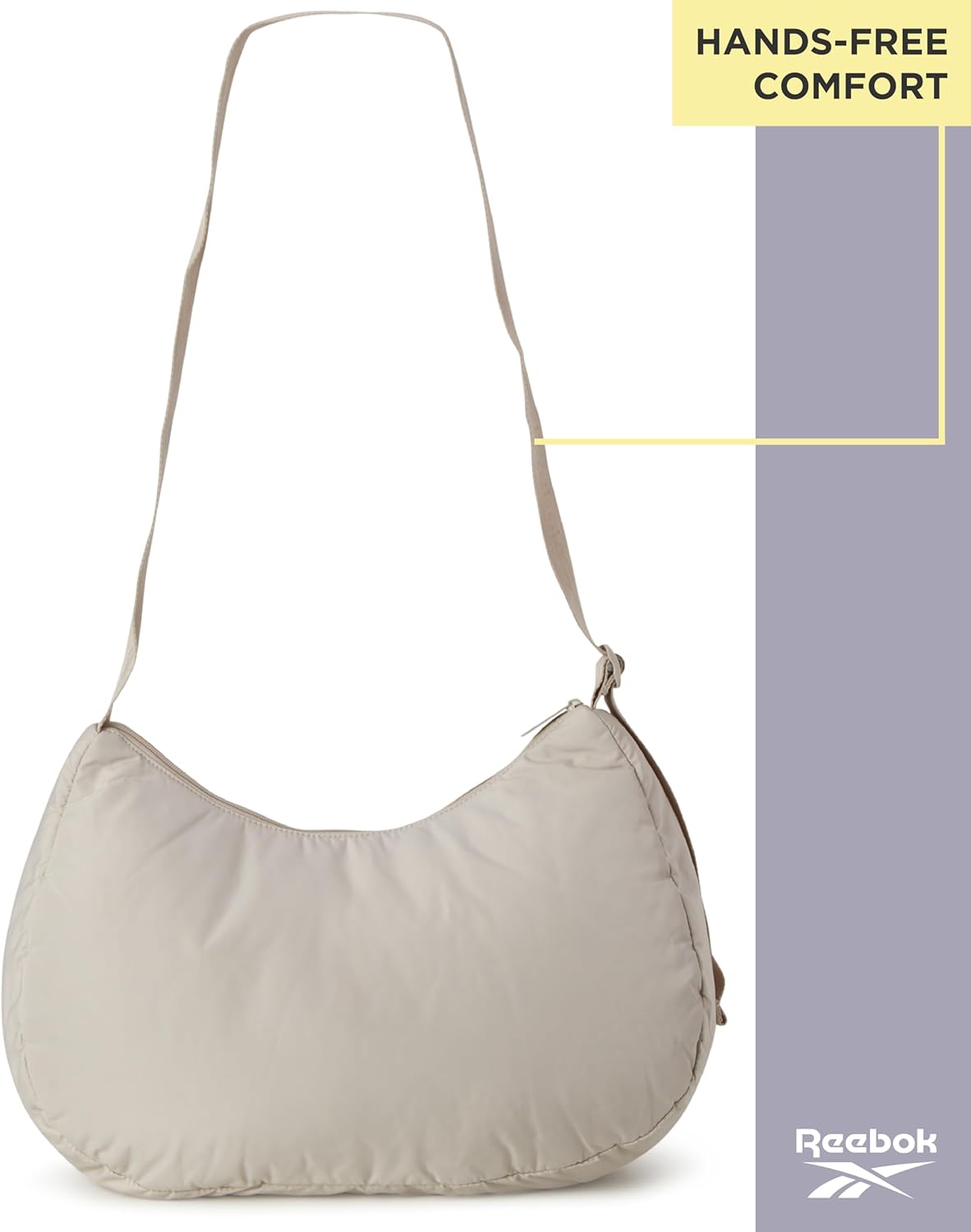 Reebok Womens Crossbody Bag - Lightweight Stylish Nylon Quilted and Non-Quilted Everyday Crossbody Sling Bags for Women - Image 4