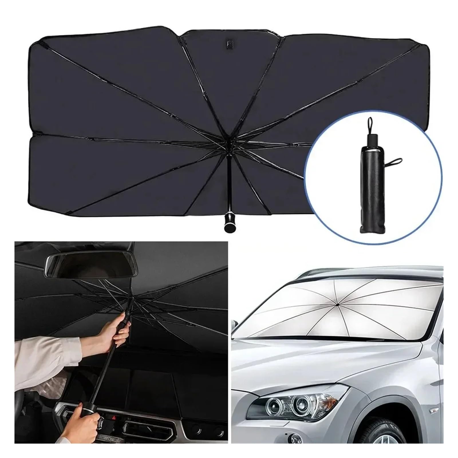 Coche Parasol Lateral Paraguas Parabrisas Coche