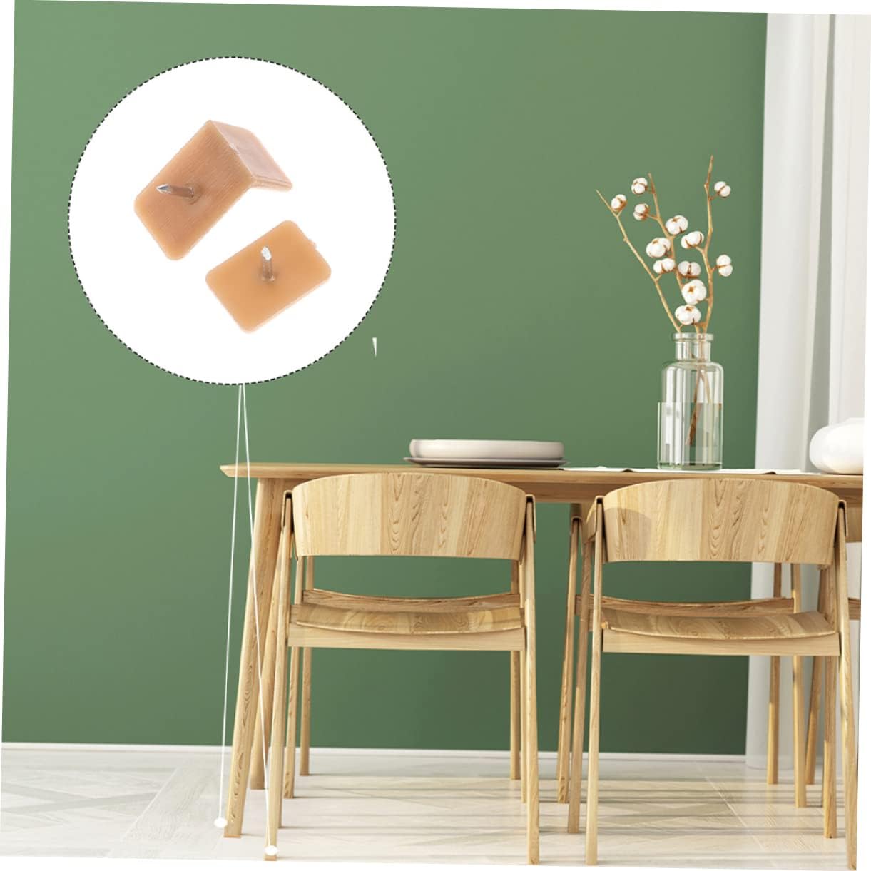 NUOBESTY 160pcs Glide Stops Chair Feet Protectors for Smooth Sliding Easy Install Furniture Nail for Wardrobes Desks Reduces Friction Wear