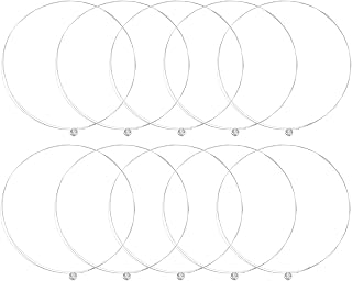 10Pcs 009 Single High E Electric Guitar String Single Guitar Strings For Electric And Acoustic Electric Guitar Spares Light Tension Good Tone with Ball End, 9 Gauge