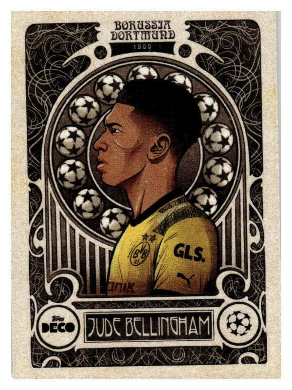 2022-23 TOPPS DECO UEFA ARTISTRY JUDE BELLINGHAM BORUSSIA DORTMUND SOCCER OFFICIAL TRADING CARD OF THE PRO