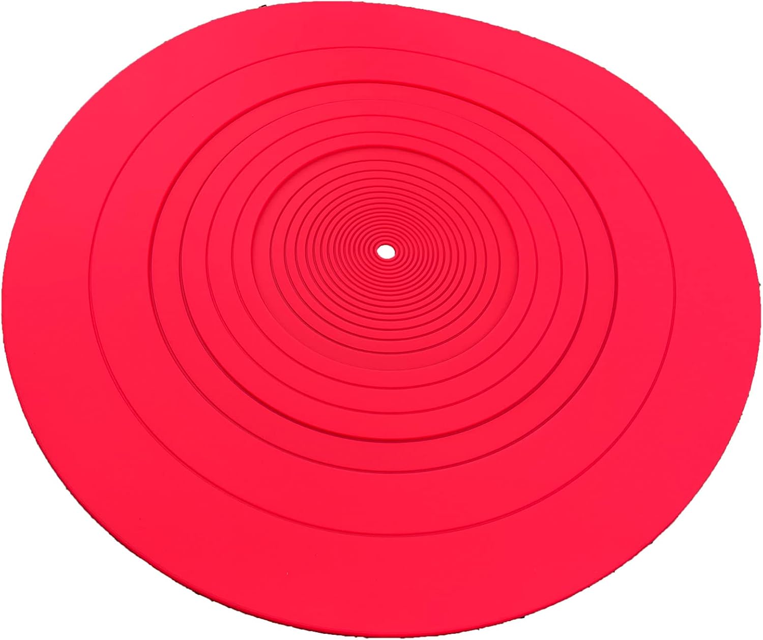 12 inch Turntable Platter Mat-Rubber Turntable Slipmat for HiFi Turntable Vinyl Player Acoustic Improvement 12 inch, Red