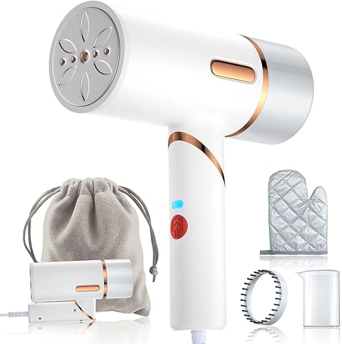 Travel Steamer for Clothes Portable Mini - Mini Handheld Garment Steamer Small Steamer 1600W 3 Steam Levels 250ml Large Water Tank 25s Fast Heat Up