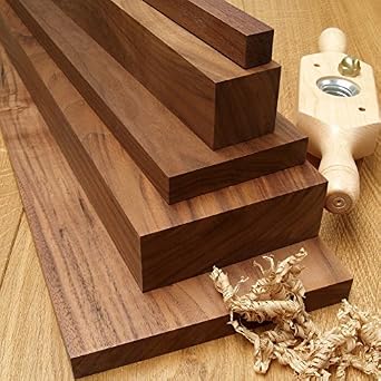 Solid Walnut Lumber Boards. 2 Pack. Each Board Measures 3/4 x 4 x 12