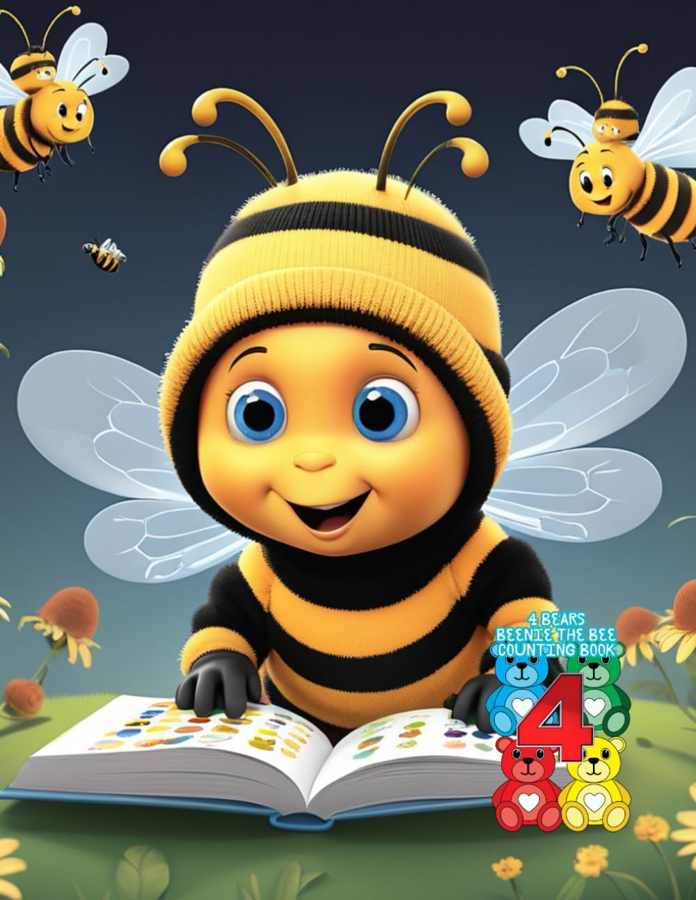 4 bears beenie the bee counting book
