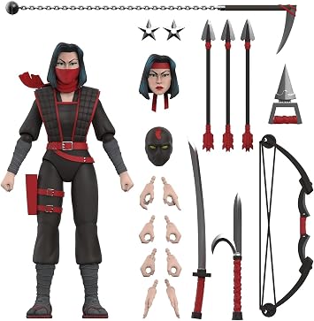 Super7 ULTIMATES! Teenage Mutant Ninja Turtles Karai - 7" TMNT Action Figure with Accessories Classic Cartoon Collectibles and Retro Toys