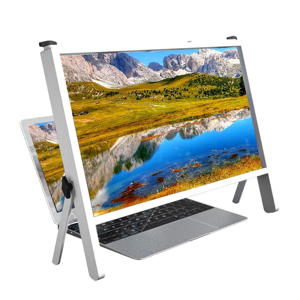 KFGISD, Laptop Screen Magnifying Glass 21-Inch 3D Adjustable Angle Phone Projector Phone Display,Screen Magnifiers