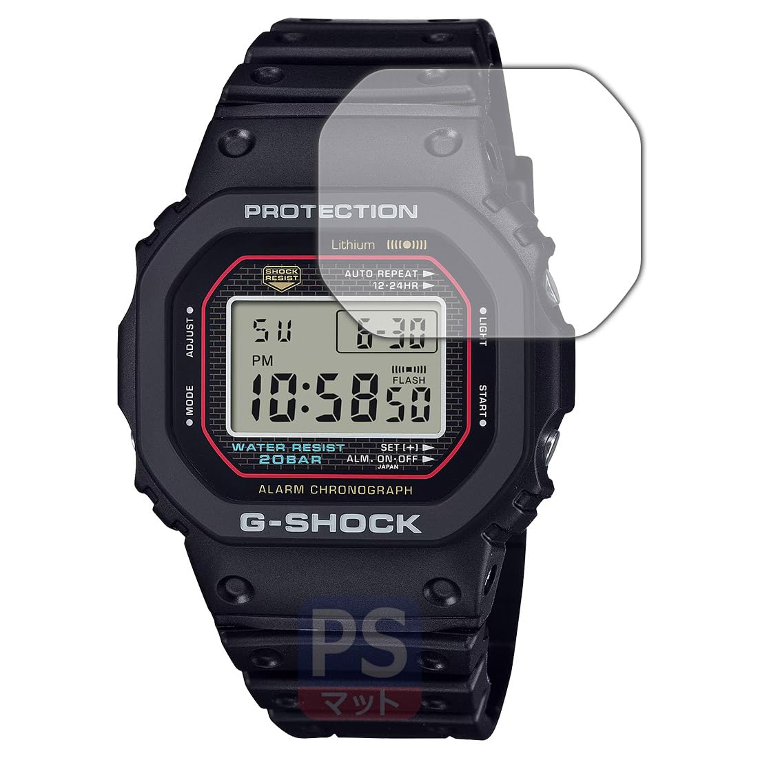 CASIO G-SHOCKDW-5000R-1AJF 保護シール付き Amazon | PDA工房 G-SHOCK DW-5000R-1AJF 対応 PerfectShield 保護