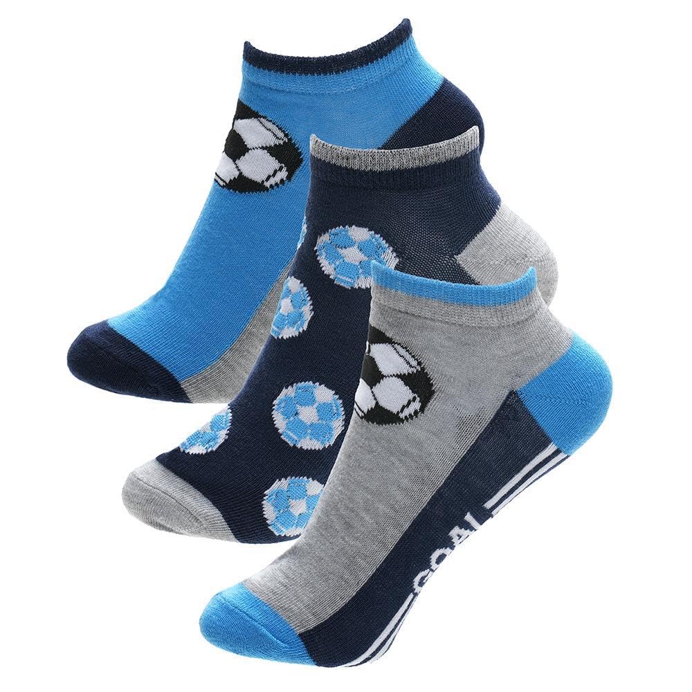 A2Z 4 Kids Chłopięce dziewczęce skarpety do sneakersów, 6 sztuk, niski krój, skarpety sportowe z elastanem, oddychające, szkolne, na co dzień, skarpety do trenera, wielopak na co dzień, wygodne