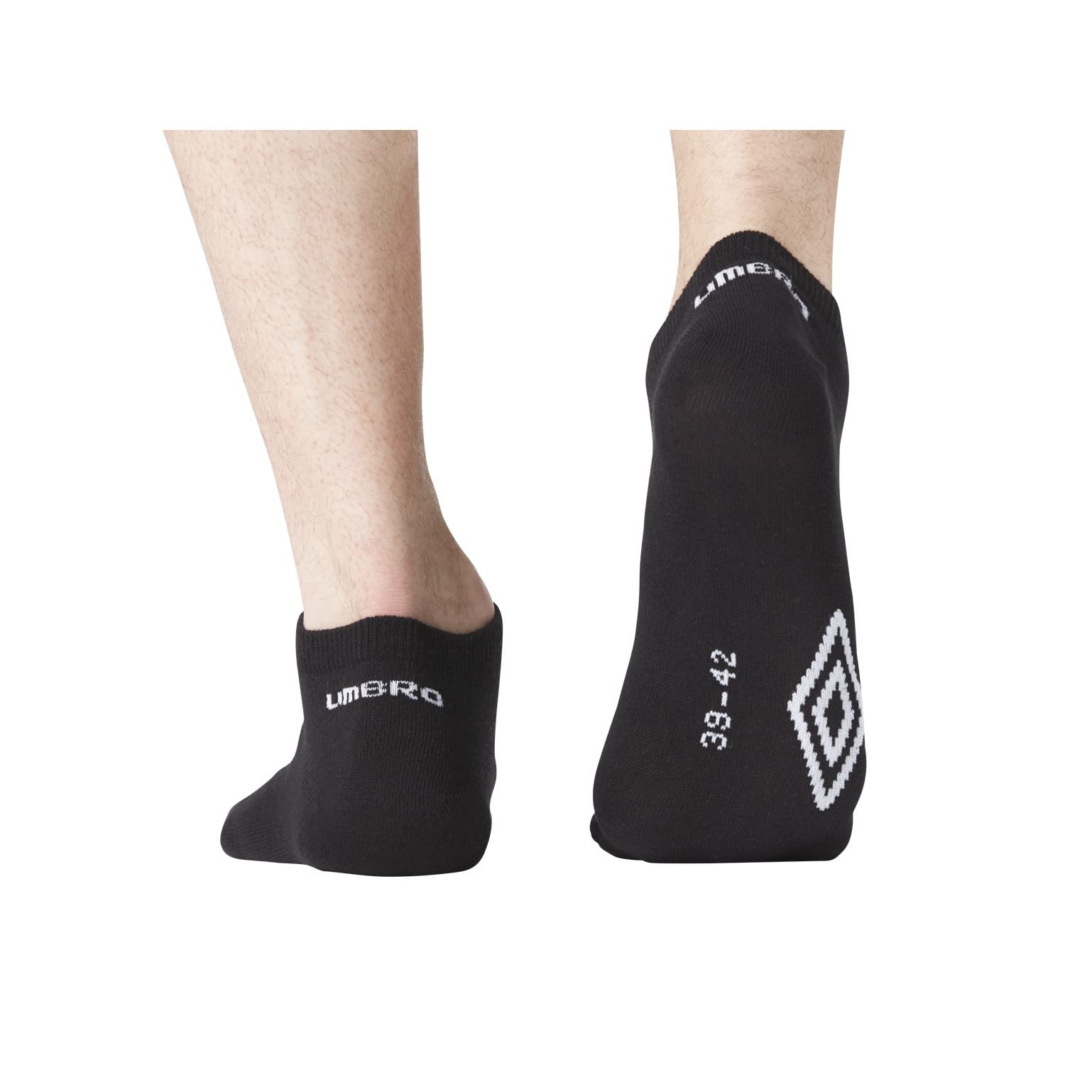 Umbro Męskie skarpety antypoślizgowe - Zestaw 9 - Męskie skarpety sportowe, miękkie, treningowe, czarny, 39-42 EU