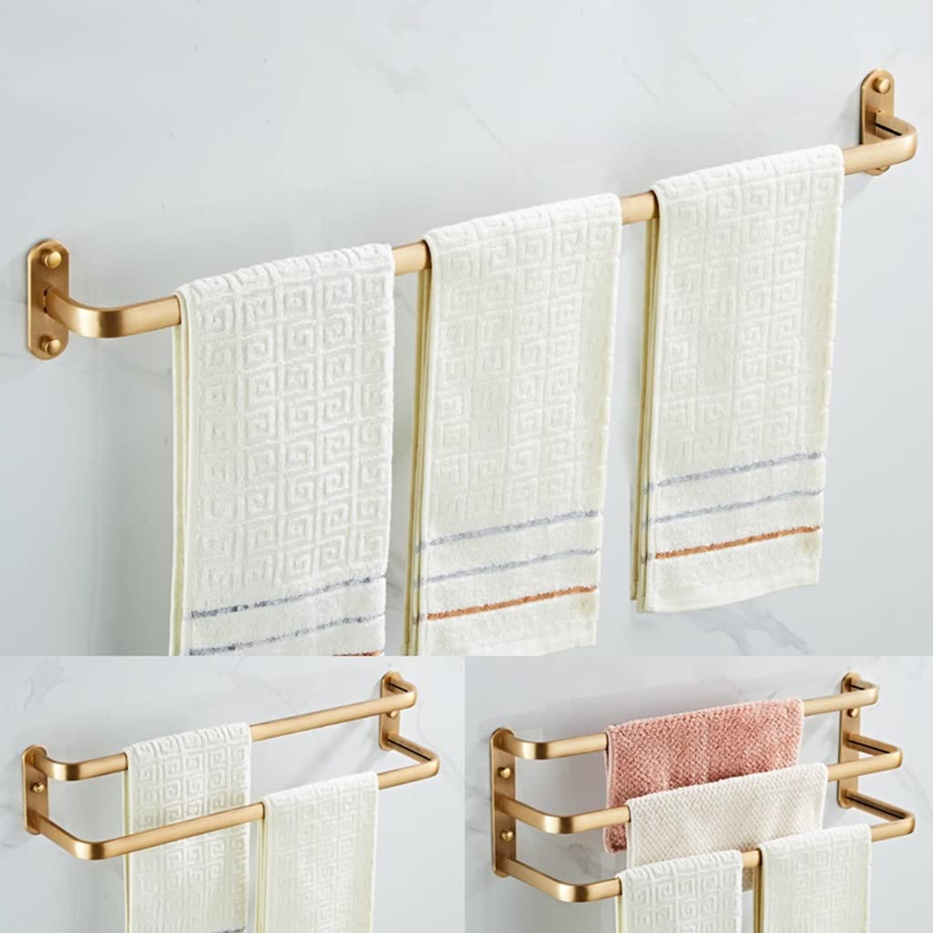 SOVORM Toalleros Toallero De Aluminio De Espacio Antiguo, Toallero, Doble Triple Varilla Individual Varilla para Colgar Baño Toallero De Baño Toalleros/Polo Único Antiguo 40 Cm The New