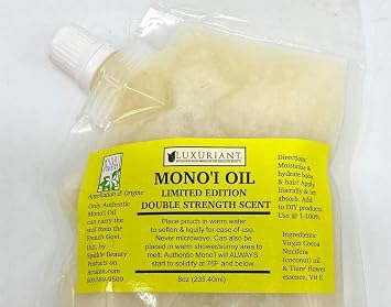 Monoi de Tahiti- Double Tiare Scent-100% Natural-LIMITED EDITION-8 ounce