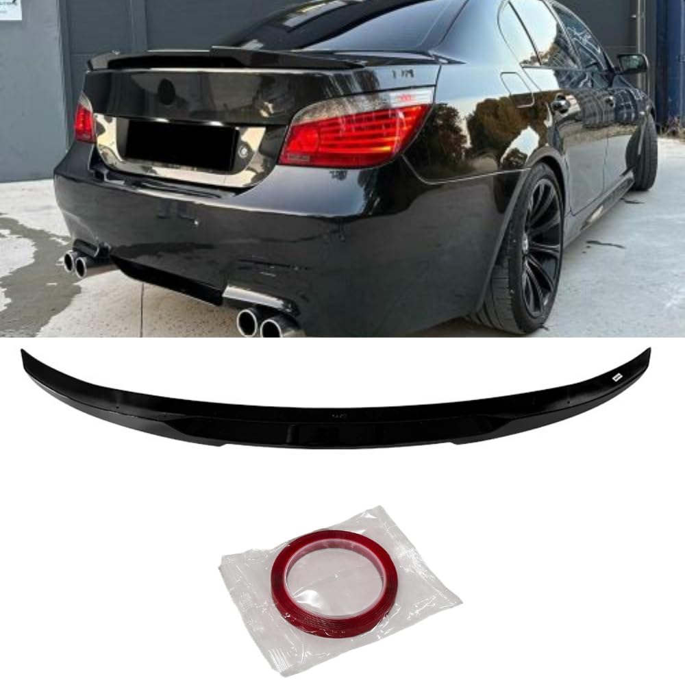 Spoiler posteriore per BMW serie 5 E60 M4 Style 2004-2010, colore: Nero lucido