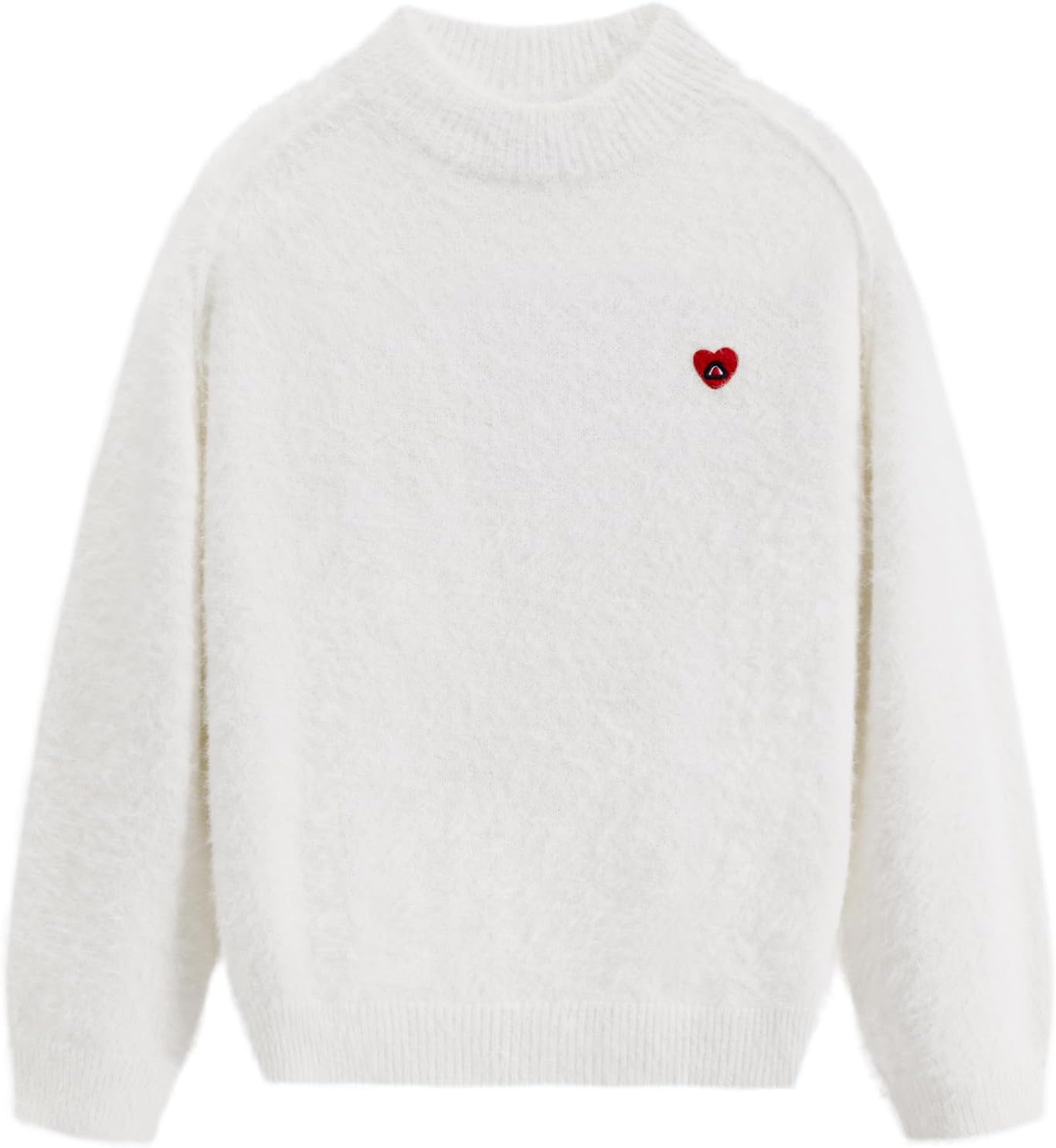 Aelfric Eden Fuzzy Soft Sweaters Mohair Oversized Solid Sweaters Mock Neck Knit Casual Pullover 2025 Trendy Outfits