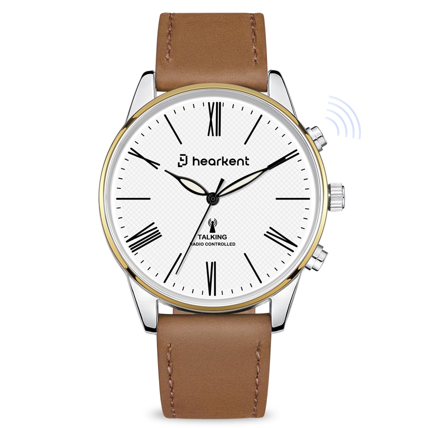 Reloj parlante para hombre, reloj de pulsera para personas mayores con voz alemana, relojes de esfera grande para discapacitados visuales, reloj parlante ciego, alto y claro, reloj analógico clásico