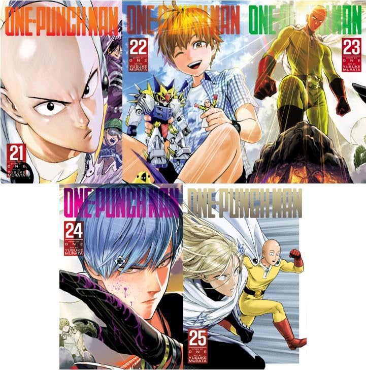 One One-Punch Man Volume 21-25 Collection of 5 Books Set      Paperback – May 2, 2022