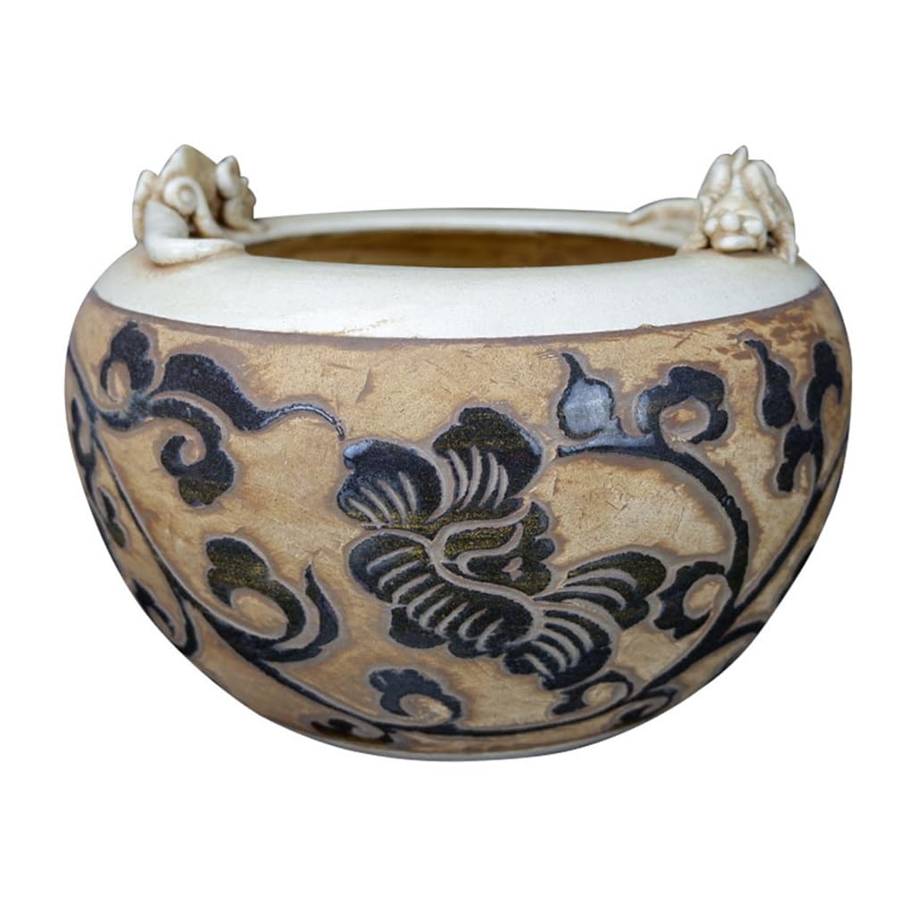 Amazon.co.jp: FUOEND 窯刻牡丹龍壺洗いと筆洗い 学者の部屋ぽこう