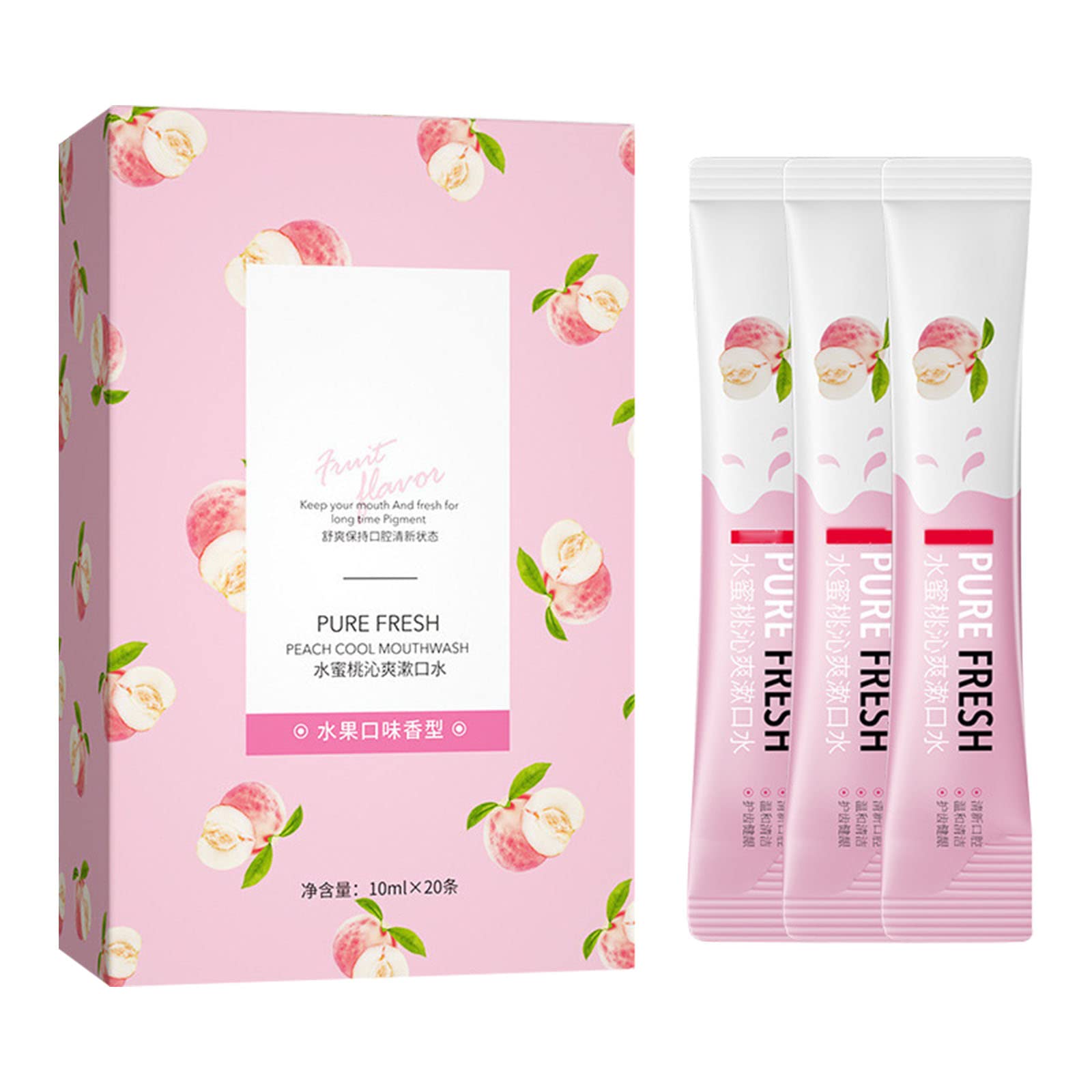 Clean Teeth Spa Care Mouthwash of Oral Cleaning Care Gentle 10 * 20ml Set Tooth Care Disposable Mouthwash Portable Oral Care for Children Oral Cleaning Kit (C, One Size)