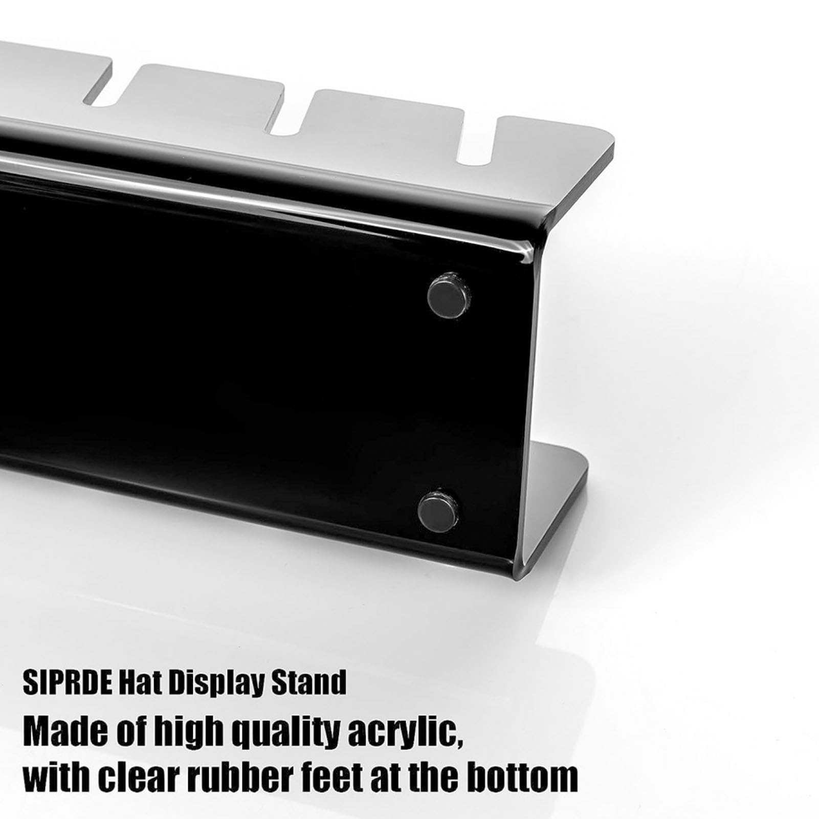 Porta Cappelli In Acrilico - Per 7 Cappellini Da Baseball - Espositore Trasparente - Foto 11